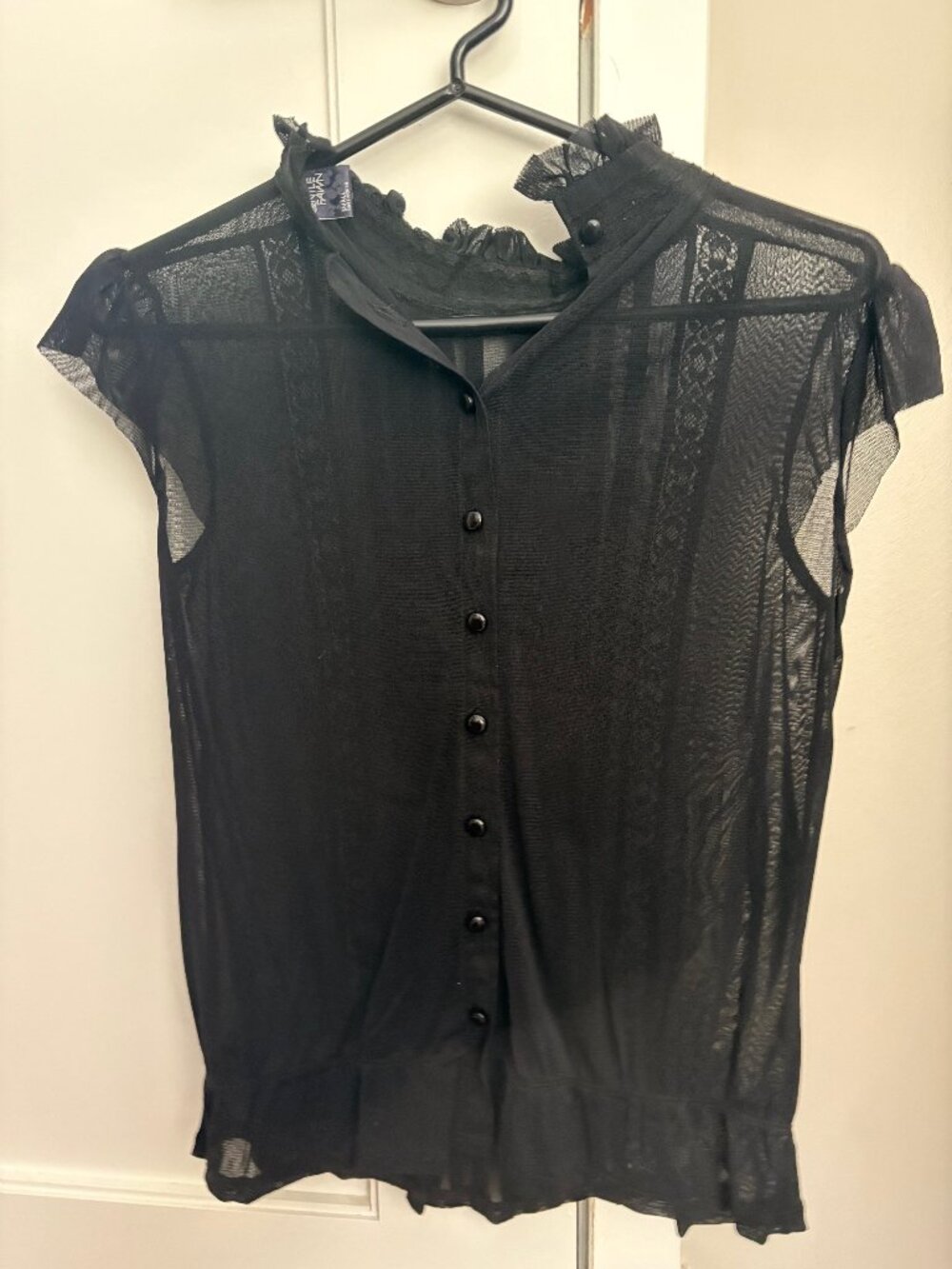 Sheer Black Top